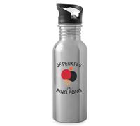 Spreadshirt Je Peux Pas J'ai Ping Pong Sport Tennis De Table Gourde avec paille intégrée