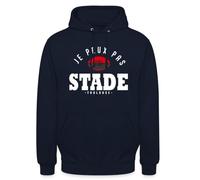 Spreadshirt Je Peux Pas J'Ai Stade Sweat À Capuche Unisexe, XXL, Marine