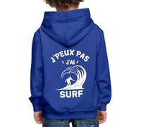 Spreadshirt Je Peux Pas J'Ai Surf Humour Vague Pull À Capuche Premium Enfant, 152/164 (12-14 Ans), Bleu Royal