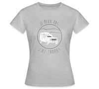Spreadshirt Je Peux Pas, J'Ai Trophy Cadeau Automobile T-Shirt Femme, M, Gris chiné