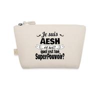 Spreadshirt Je suis Aesh Super Pouvoir Cadeau Merci Aesh Trousse, Taille Unique, Nature