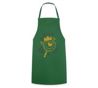 Spreadshirt Je Suis Le Roi Des Crêpes Cadeau Meilleur Cuisiner Tablier Cuisine, taille unique, vert foncé
