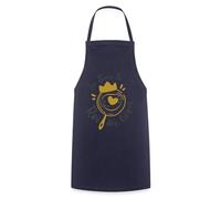 Spreadshirt Je Suis Le Roi Des Crêpes Cadeau Meilleur Cuisiner Tablier, taille unique, marine