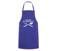 Spreadshirt Je Suis Le Roi Du Barbecue Tablier Cuisine, taille unique, bleu royal