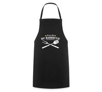 Spreadshirt Je Suis Le Roi Du Barbecue Tablier Cuisine, taille unique, noir