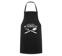 Spreadshirt Je Suis Le Roi Du Barbecue Tablier, taille unique, noir