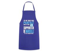 Spreadshirt Je Suis Supporter De Marseille Supporter Marseille Football Tablier Cuisine, taille unique, bleu royal
