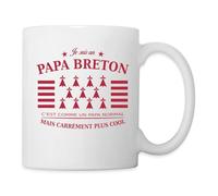 Spreadshirt Je Suis Un Papa Breton Cool Mug Blanc, taille unique, blanc