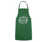 Spreadshirt Je Suis Un Papa Breton Cool Tablier Cuisine, taille unique, vert foncé