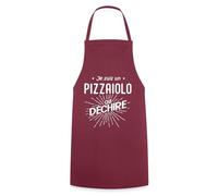 Spreadshirt Je Suis Un Pizzaiolo Qui Déchire Cadeau Humour Pizzaiolo Tablier Cuisine, taille unique, bordeaux