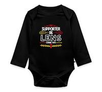 Spreadshirt Je Suis Un Supporter De Lens Comme Papa Body Manches Longues Bébé Bio, 74 (6-9 mois), noir