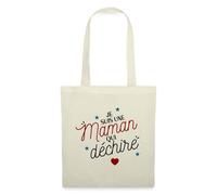 Spreadshirt Je suis Une Maman Qui Déchire Cadeau Fête des Mères Tote Bag, Taille Unique, Nature