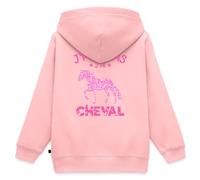 Spreadshirt J'Peux Pas J'Ai Cheval Rose Équitation Veste À Capuche Enfant Premium, 158/164 (12 Ans), Rose