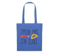 Spreadshirt J'Peux Pas J'Ai École Cadeau Scolaire Sac en Tissu, Taille Unique, Bleu pâle