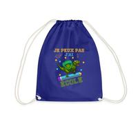 Spreadshirt J'Peux Pas J'Ai École Dinosaure Cadeau Sac À Dos Cordon, taille unique, bleu roi