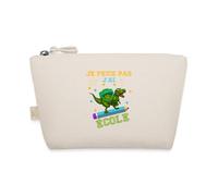 Spreadshirt J'Peux Pas J'Ai École Dinosaure Cadeau Trousse, Taille Unique, Nature