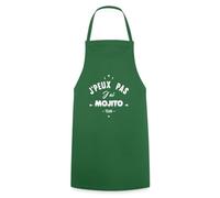 Spreadshirt J'Peux Pas J'Ai Mojito Apéro Humour Tablier Cuisine, taille unique, vert foncé