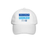 Spreadshirt J'Peux Pas J'Ai Racing Club Strasbourg Casquette Classique, Taille Unique, Blanc/Blanc
