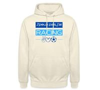 Spreadshirt J'Peux Pas J'Ai Racing Club Strasbourg Sweat À Capuche Unisexe, XL, Vanille