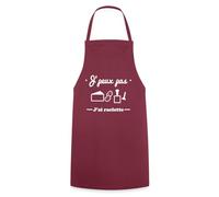 Spreadshirt J'Peux Pas J'Ai Raclette Humour Gourmand Tablier Cuisine, taille unique, bordeaux