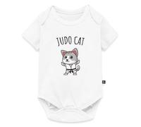 Spreadshirt Judo Cat - Humour Judoka et Chat Body Manches Courtes Bébé Bio