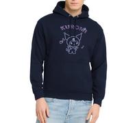 Spreadshirt Kuromi avec des Lettres en Chrome Violet Sweat À Capuche Unisexe, XL, Marine