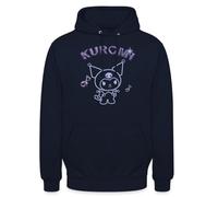 Spreadshirt Kuromi Lettres en Chrome Violet Sweat À Capuche Unisexe