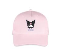 Spreadshirt Kuromi Portrait avec Lettrage Casquette de Baseball Bio Enfant, Taille Unique, Rose pâle