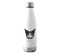 Spreadshirt Kuromi Portrait Avec Lettrage Gourde Isotherme, 500 ml, blanc