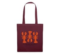 Spreadshirt La Dolce Vita Trio De Homards Italien Vibes Sac En Tissu, taille unique, bordeaux