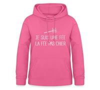 Spreadshirt La fée Pas Chier Sweat À Capuche Femme, XXL, Rose