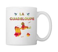 Spreadshirt La Guadeloupe Carte Mug Blanc, taille unique, blanc