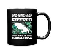 Spreadshirt La Martinique Citation Humour Mug Tasse, taille unique, noir