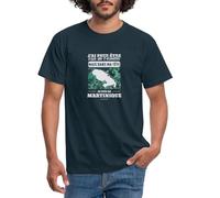 Spreadshirt La Martinique Citation Humour T Shirt Homme, XL, Marine