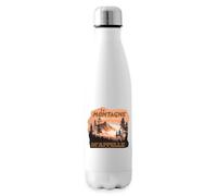 Spreadshirt La Montagne M’Appelle Cadeau Pour Randonneur Gourde Isotherme, 500 ml, blanc