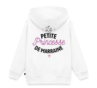 Spreadshirt La Petite Princesse De Marraine et Filleule Sweat À Capuche Enfant Premium, 110/116 (4 Ans), Blanc