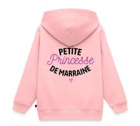 Spreadshirt La Petite Princesse De Marraine et Filleule Sweat À Capuche Enfant Premium, 134/140 (8 Ans), Rose