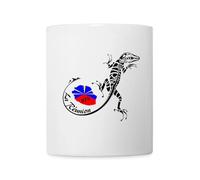 Spreadshirt La Réunion Lézard 974 Cadeau Réunionnais Mug Blanc