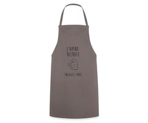 Spreadshirt L'Apéro Recrute !, Engagez-vous Humour Apéro Parodie Armée Tablier Cuisine, taille unique, gris
