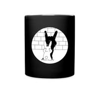 Spreadshirt Lapin Ombre Humour Metal Hard Rock Musique Drôle Tasse Mug, taille unique, noir