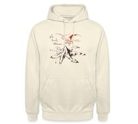 Spreadshirt Le Hobbit Dessiner La Mont Solitaire avec Smaug Sweat À Capuche Unisexe, XL, Vanille