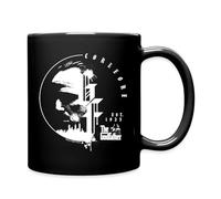 Spreadshirt Le Parrain Film De Mafia Don Corleone Logo The Godfather Mug Tasse, taille unique, noir
