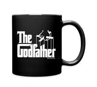Spreadshirt Le Parrain Film De Mafia The Godfather Logo Film Gangster Mug Tasse, taille unique, noir