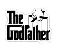 Spreadshirt Le Parrain Film De Mafia The Godfather Logo Marchandise Autocollant Sticker, 10 x 10 cm, blanc mat