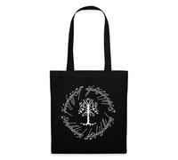 Spreadshirt Le Seigneur Des Anneaux L'Arbre Blanc Du Gondor Tote Bag, taille unique, noir