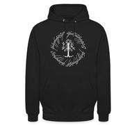 Spreadshirt Le Seigneur des Anneaux Sweat À Capuche Unisexe l'arbre Blanc du Gondor Pull Lord of The Rings, 4XL, Noir