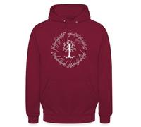 Spreadshirt Le Seigneur des Anneaux Sweat À Capuche Unisexe l'arbre Blanc du Gondor Pull Lord of The Rings, M, Bordeaux