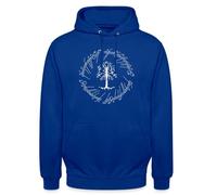 Spreadshirt Le Seigneur des Anneaux Sweat À Capuche Unisexe l'arbre Blanc du Gondor Pull Lord of The Rings, L, Bleu Royal