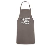 Spreadshirt Les Bons Petits Plats De Papa Tablier Cuisine, taille unique, gris