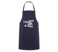 Spreadshirt Les Bons Petits Plats De Papa Tablier Cuisine, taille unique, marine